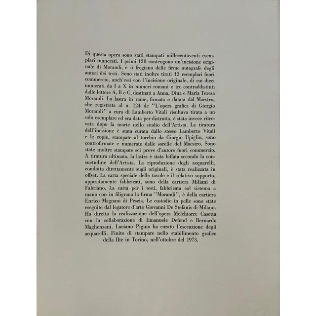 Paper Giorgio Morandi, Landscape, 1959-1973, Lithograph For Sale - Image 7 of 11