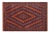 Tribl Kargahi 1980's Rust/Blue Hand-Knotted Wool Rug - 7'3'' X 10'2'' For Sale - Image 9 of 9
