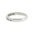 A late 20th-century Tiffany and Co. platinum wedding ring with brilliant-cut white diamonds. The 11 diamonds are channel...