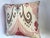 White Pink & Brown Ikat Cotton Down Filled Pillows - A Pair For Sale - Image 8 of 9