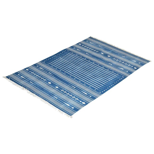 Not Yet Made - Made To Order Foxglove Rug, 8x10, Blue & White For Sale - Image 5 of 5