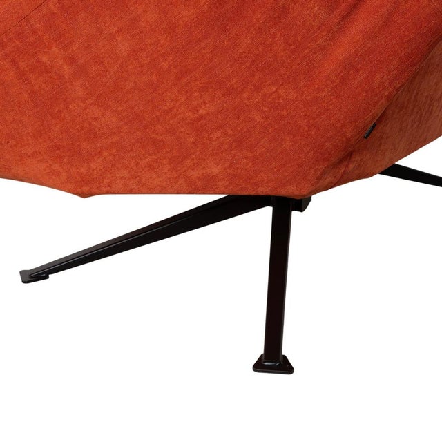 Papillon Two-Seater Sofa Bed in Orange with Manual Function by Bonaldo For Sale - Image 10 of 16
