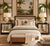 Elegant pair of Tommy Bahama Home Royal Kahala Starlight nightstands, featuring a sophisticated tropical-inspired design...
