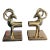 2010's Art Deco Style Brass Gazelle Bookends For Sale