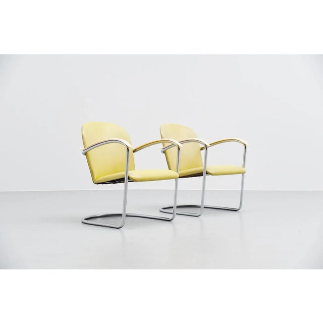 1960s Lounge Chairs Model 414 Th by Wh Gispen for Delft, 1961, Set of 2 For Sale - Image 5 of 9