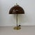 Vintage Mushroom Table Lamp with Gold Metal Base, 1970s For Sale - Image 12 of 18