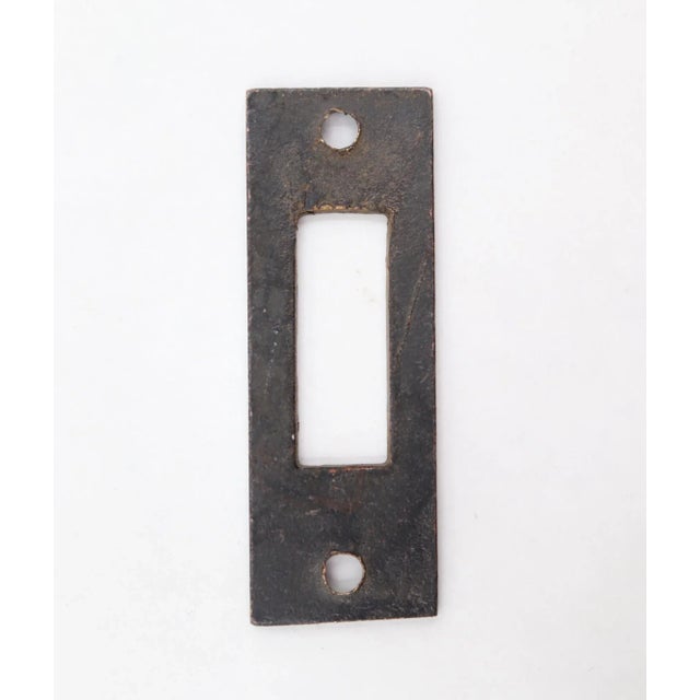 Bronze Antique Aesthetic Cast Iron Door Spring Bolt Latch For Sale - Image 8 of 8