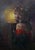Untitled by Ifeoluwa Alade | Acrylics on Canvas Portrait of a woman with butterflies and moonlight. For Sale