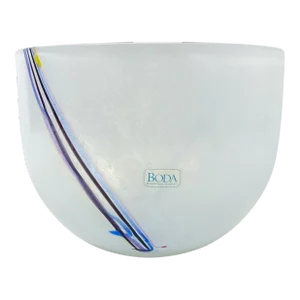 Large Bertil Vallien Kosta Boda Swedish Art Glass Bowl