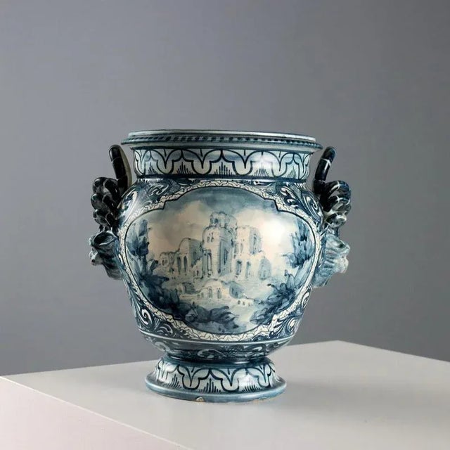 Majolica Jar from Spica Albisola For Sale - Image 10 of 13