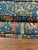 Vintage Upholstered Waverly Fabric "Persia" Ottoman With Turned Wooden Legs For Sale - Image 9 of 12
