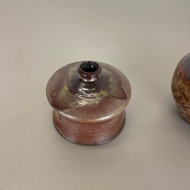 1970s Studio Pottery Vase from Elmar & Elke Kubicek, Germany, 1970s, Set of 2 For Sale - Image 5 of 18