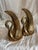 Art Deco Vintage Art Deco Style Cast Brass Swan Bookends For Sale - Image 3 of 6