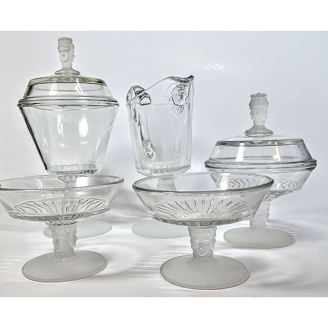 Three Faces Serving Set - Set of Five For Sale - Image 4 of 12