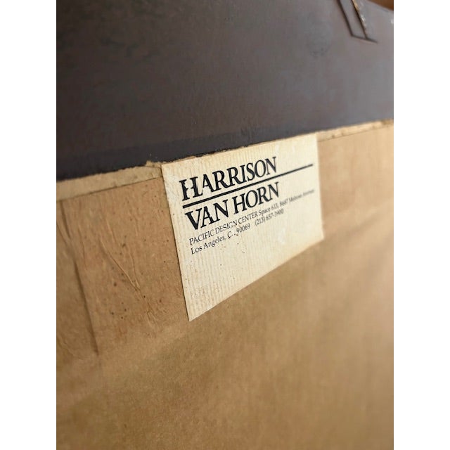 Wood 20th Century Harrison Van Horn Ribbon and Reed Mirror For Sale - Image 7 of 7