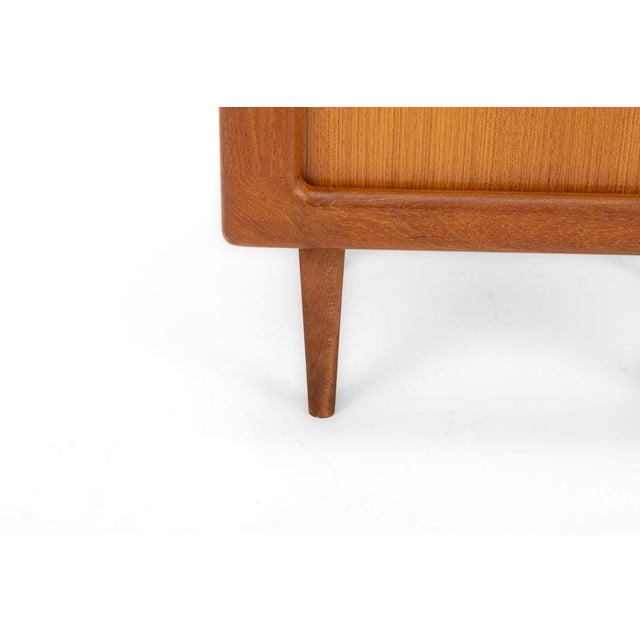Danish Teak Cabinet with Tambour Doors, 1960s For Sale - Image 4 of 11