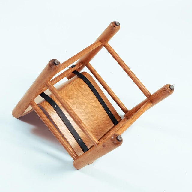 Set of Vintage Brutalist Chairs in Pine and Plywood by Knud Friis & Elmar Moltke Nielsen for Getama, 1970s For Sale - Image 5 of 17