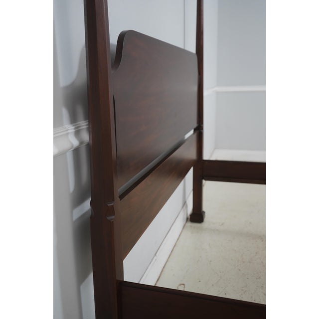 Henkel Harris Henkel Harris Mahogany Queen Size Pencil Poster Bed For Sale - Image 4 of 16