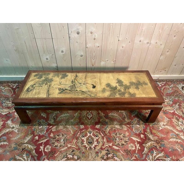 Artist: None Period: 20th century Style: Asian art Condition: Condition of use Material: Solid wood Length: 142Width:...