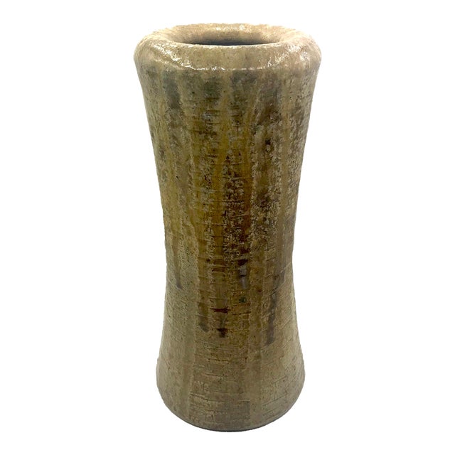 Stoneware Vase by David Stuemfple - Signed For Sale