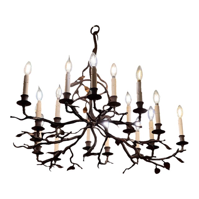 Paul Ferrante Twig Chandelier, Model #2081 For Sale