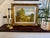 Mid 20th Century Mid Century Framed Landscape Oil Painting Signed S Mold With Carved Gilt Wood Frame For Sale - Image 5 of 8