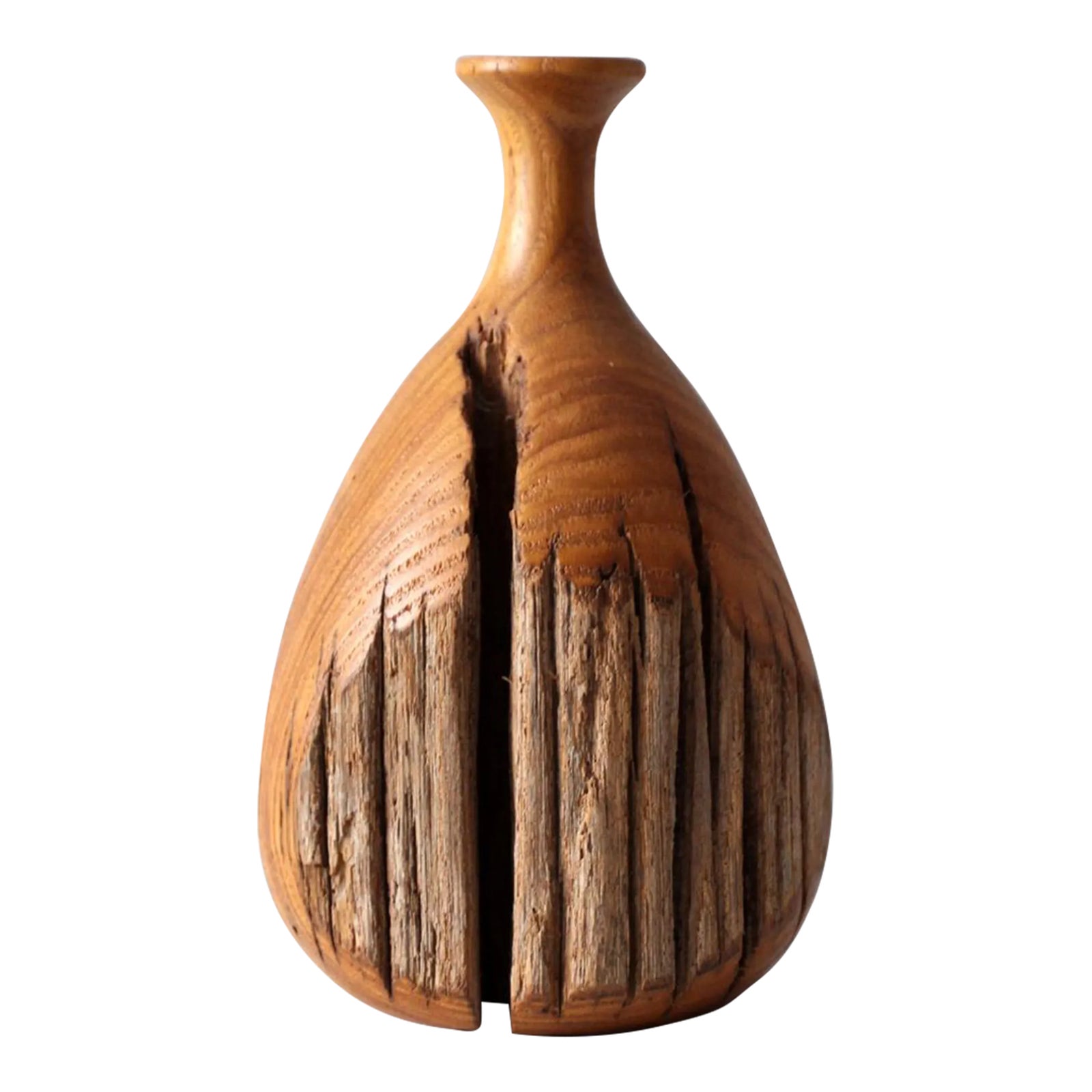 Mid Century Live Edge Vase Chairish