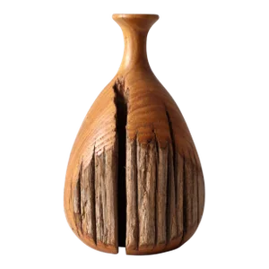 Mid Century Live Edge Vase
