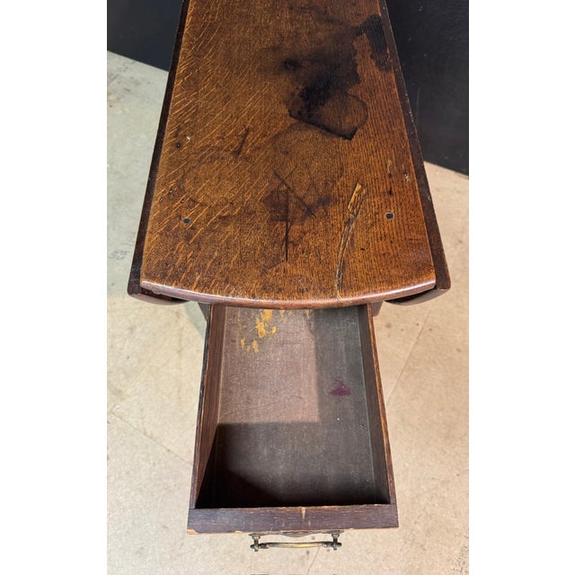 18th Century Oak Gate Leg Table, 1780 For Sale - Image 13 of 16