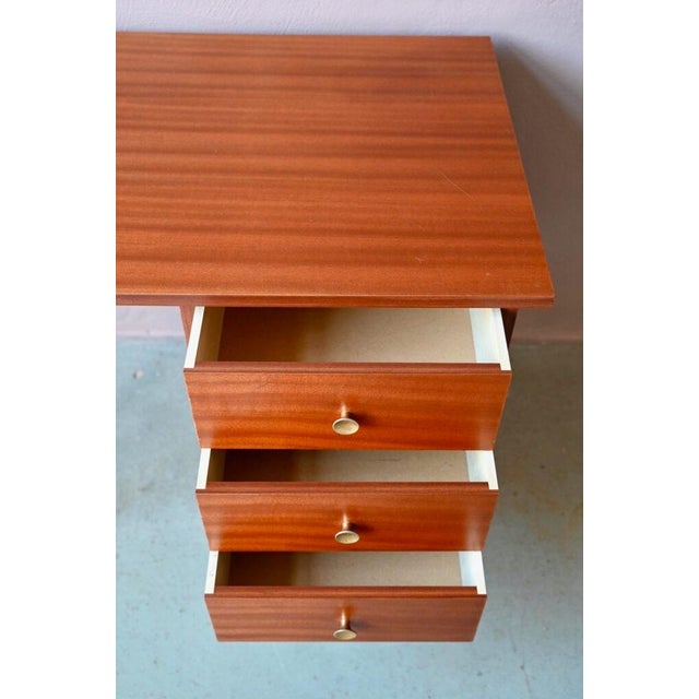 Antique Scandinavian Wooden Desk with Drawers For Sale - Image 6 of 17