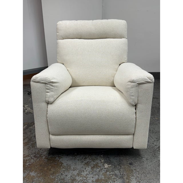 Design Plus Gallery presents the Kids Dream Deluxe Power Swivel Recliner from Pottery Barn. Upholstered in Alabaster...