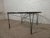 Mid-Century Modern Metal Table w/ Glass Top For Sale - Image 3 of 5