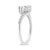 Haus of Brilliance 10K White Gold 1/4 Cttw Miracle Set Round Cut Diamond Two-Stone Ring (H-I Color, I2 Clarity) - Size 7.5 For Sale - Image 4 of 6