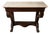 Empire Console in Mahogany and White Marble For Sale