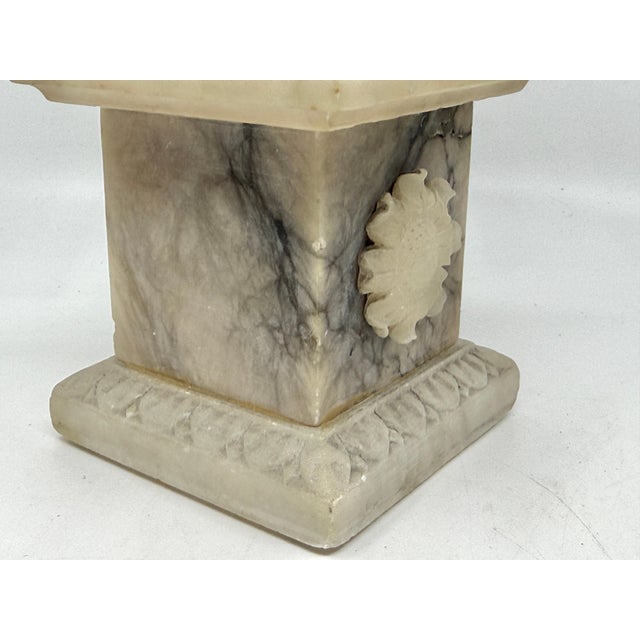 19th Century Grand Tour NeoClassical Alabaster Carved Urn For Sale - Image 14 of 18