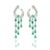 This is part of Chairish’s Fine Jewelry assortment. Emerald and Diamond Dangle Earrings to make a statement with your...