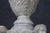20th C Pair White Marble Figural Carved Pedestals Plantstands For Sale - Image 9 of 13