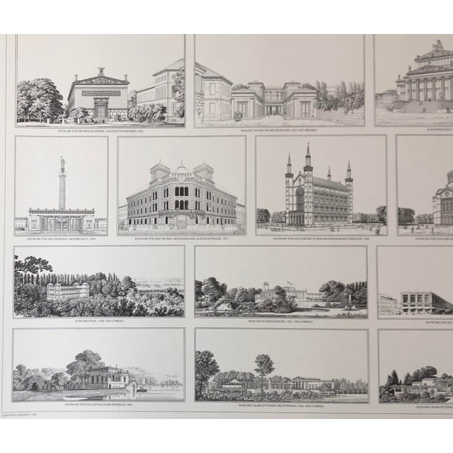 Paper Buildings and Designs Poster by Karl Friedrich Schinkel, 1989 For Sale - Image 7 of 10
