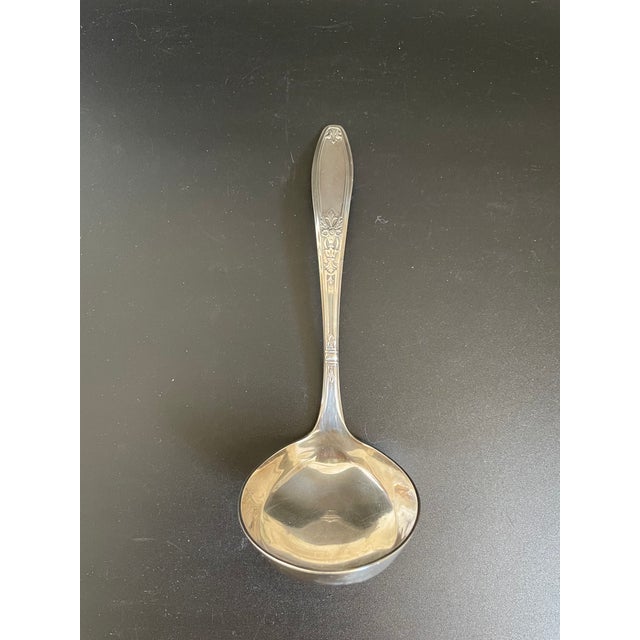Silverplate 6-7/8" gravy ladle in the Ambassador pattern by International Silver / 1847 Rogers Bros. Designed by Ernest T....