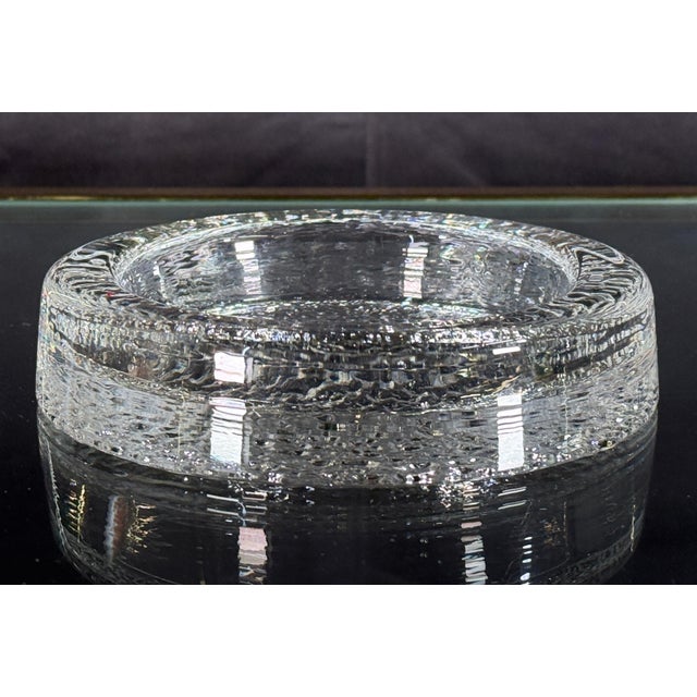 The Riite ashtray by Timo Sarpaneva for Iittala is a substantial piece of Finnish glass design, with an all-over textured...