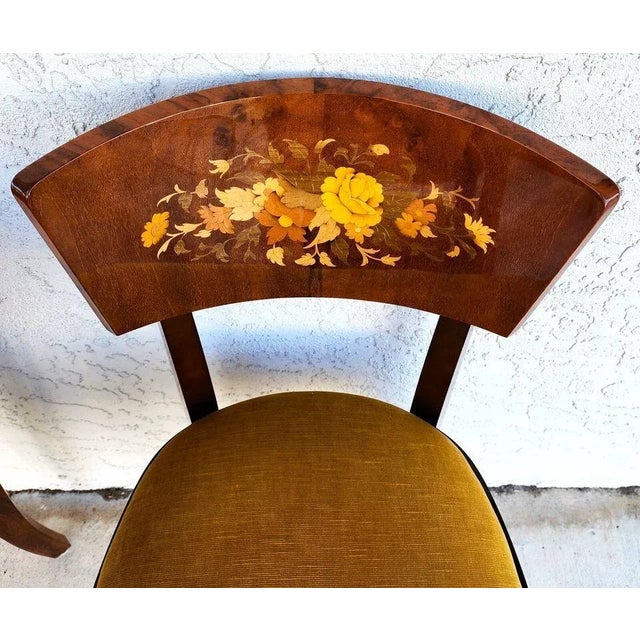 Wood Notturno Intariso Casino Game Table Chairs Italian For Sale - Image 7 of 12