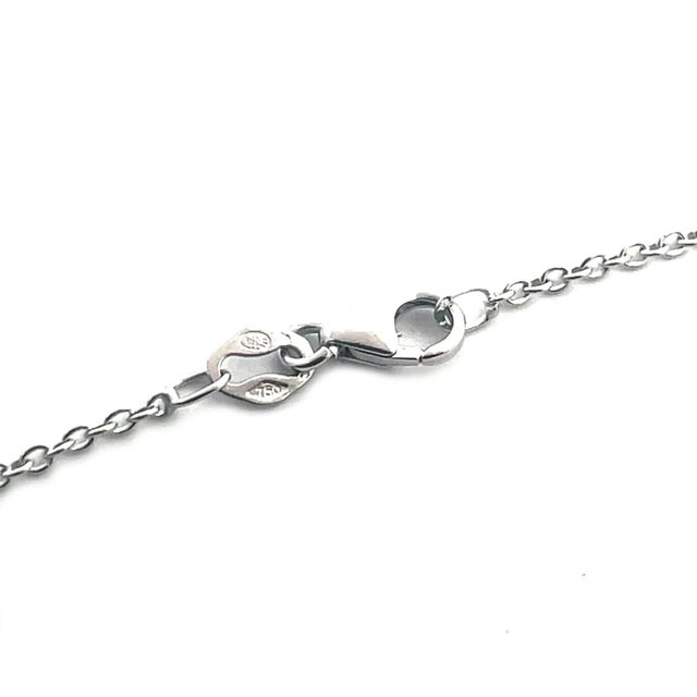 Piaget Diamond Gold Heart Necklace 18k White Pave Set w/Chain For Sale In Miami - Image 6 of 9