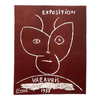 1950s 'Exposition Vallaris 1955' Lithograph by Pablo Picasso For Sale