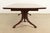 Italian Provincial Carved Cherry Wood and Inlaid Brass Double Pedestal Extension Dining Table by Emanuel Morez For Sale - Image 12 of 13