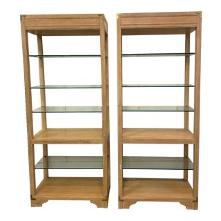 1980’s Vintage Wooden Etagere- a Pair For Sale