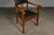 Art Nouveau Armchair in Oak and Leather For Sale - Image 11 of 17