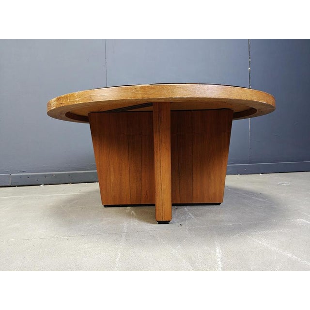 Gold Scandinavian Etched Brass Coffee Table, 1960s For Sale - Image 8 of 12