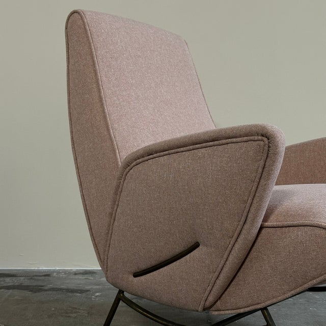 Mid-Century Modern Vintage Chair in Brass by Nino Zoncada, 1950s For Sale - Image 3 of 6