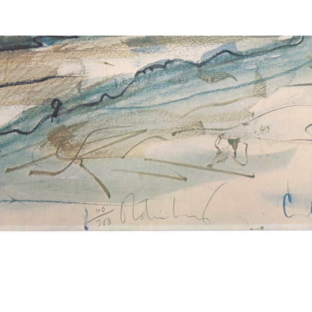 Offset lithograph in colors on wove paper. Hand signed lower front by Claes Oldenburg. Hand numbered 140/300 lower front....