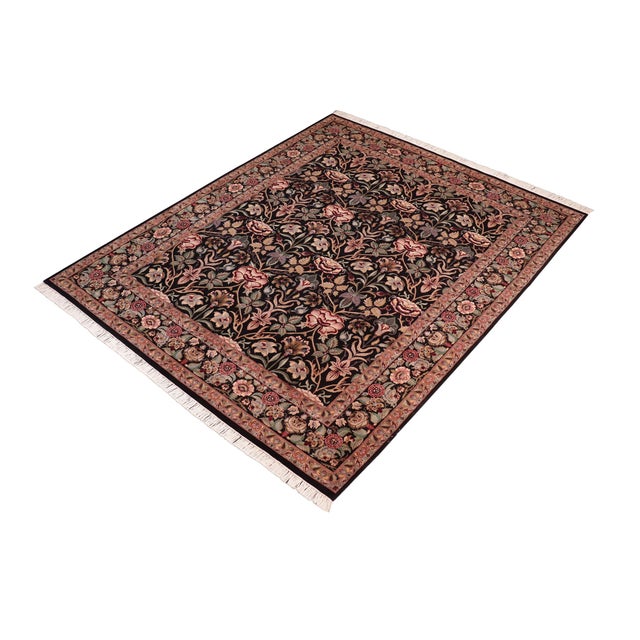 Designed with mesmerizing intricacy and gorgeous color palette, this hand-knotted masterpiece demonstrates the beauty and...